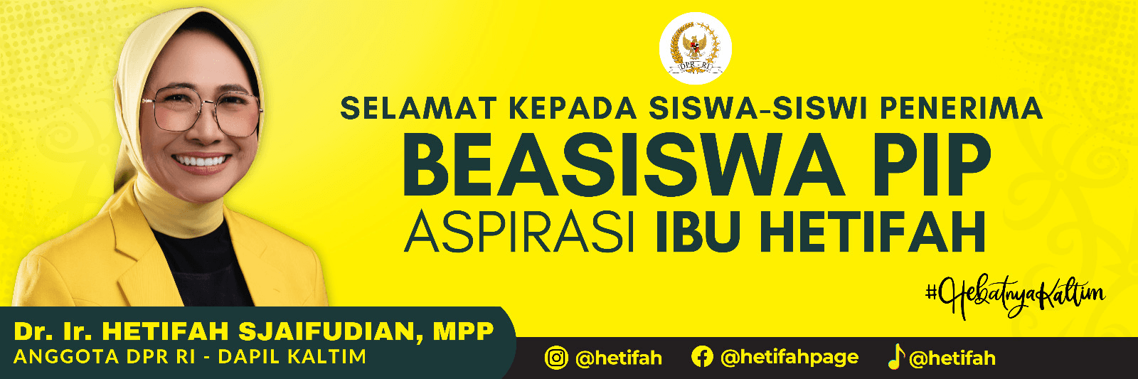 Beasiswa PIP Aspirasi Ibu Hetifah Tahun 2026
