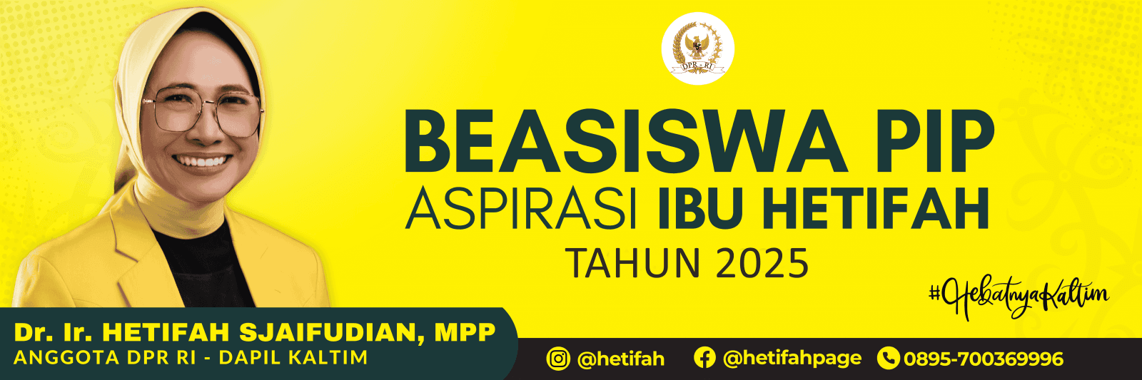 Beasiswa PIP Aspirasi Ibu Hetifah Tahun 2025